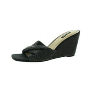 Nine West Womens NIKHIL2 Comfort Insole Woven Wedge Sandals